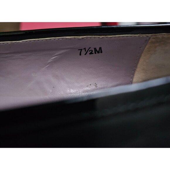 Vaneli Women's Black Patent Leather Pumps With Buckle Detail Size 7 1/2 M - Picture 8 of 9